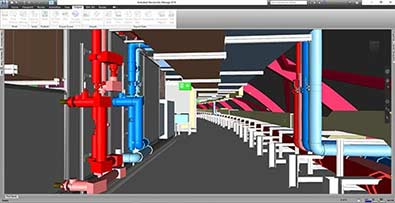 3D MEP model for plant room