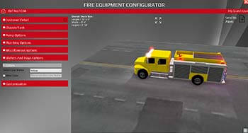 Driveworks Fire Truck Equipment Configurator for Sheet Metal Fabricator, USA