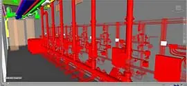 3D Fire protection header room