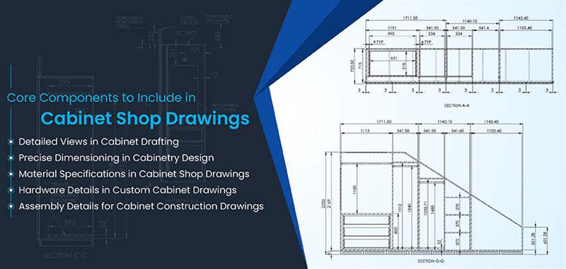 Core Components to include in Cabinet Shop Drawings
