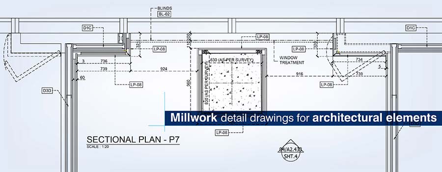 Architectural Millwork Detail Drawings