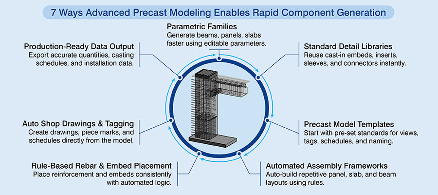Advanced Precast Modeling for Rapid Component Generation