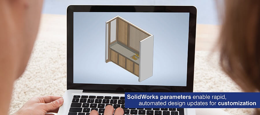 Parametric furniture modeling in SolidWorks